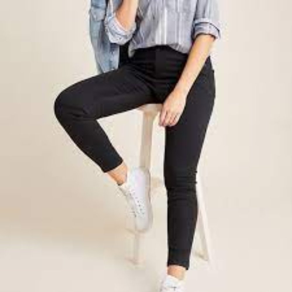 Pilcro and the Letterpress Black Serif Skinny Jeans